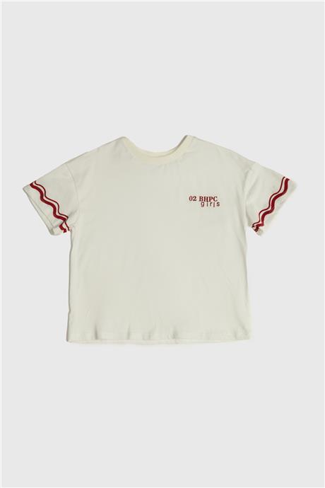 Beverly Hills Polo Club Kız Çocuk Beyaz T-Shirt