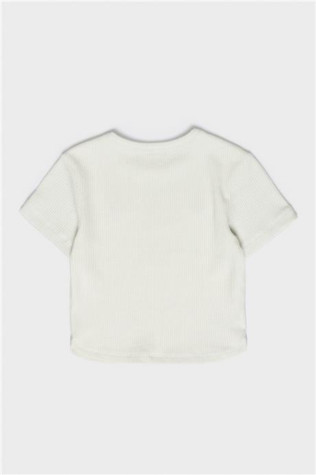 Beverly Hills Polo Club Kız Çocuk Beyaz T-Shirt