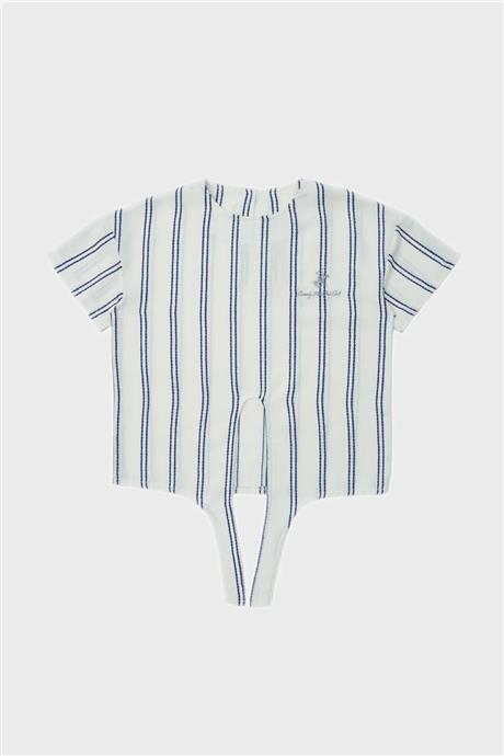 Beverly Hills Polo Club Kız Çocuk Çizgili T-Shirt