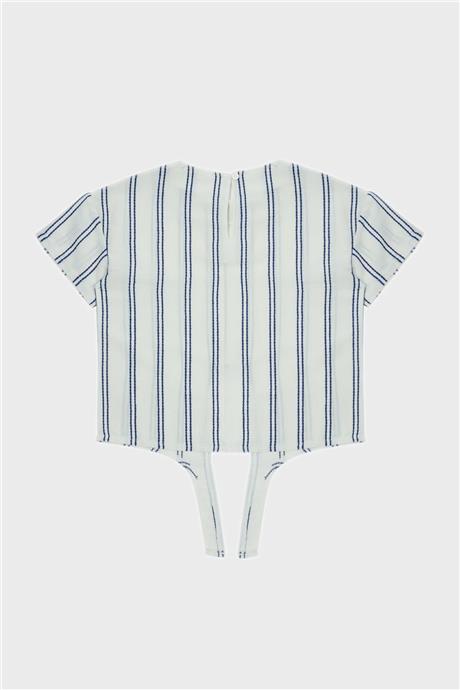 Beverly Hills Polo Club Kız Çocuk Çizgili T-Shirt