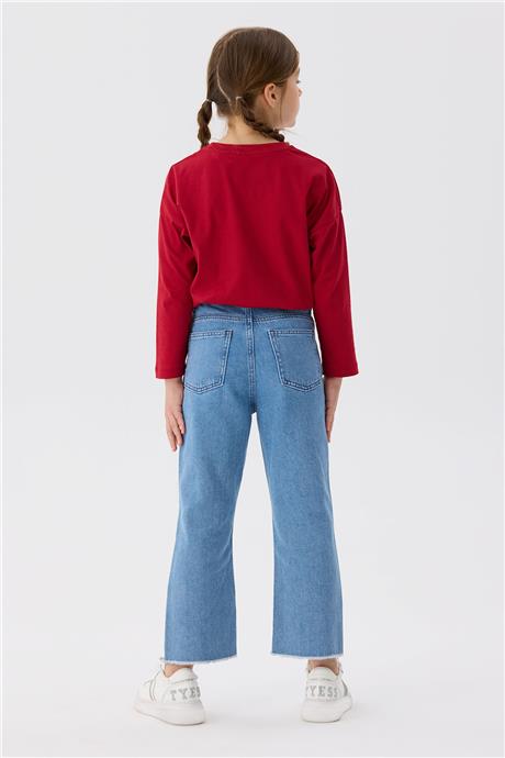 Beverly Hills Polo Club Kız Çocuk Denim Pantolon