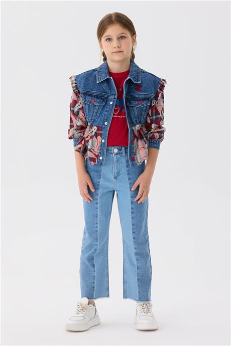Beverly Hills Polo Club Kız Çocuk Denim Pantolon
