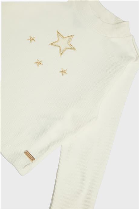 Beverly Hills Polo Club Kız Çocuk Ekru Sweatshirt