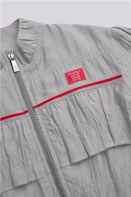 Beverly Hills Polo Club Girl Grey Melange Tracksuit TopBeverly Hills Polo Club Girl Grey Melange Tracksuit Top