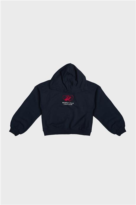 Beverly Hills Polo Club Kız Çocuk Lacivert Sweatshirt