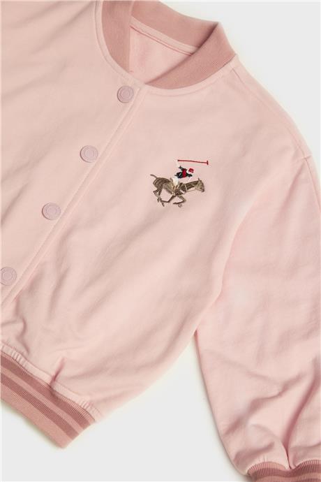 Beverly Hills Polo Club Kız Çocuk Pembe Eşofman Üstü
