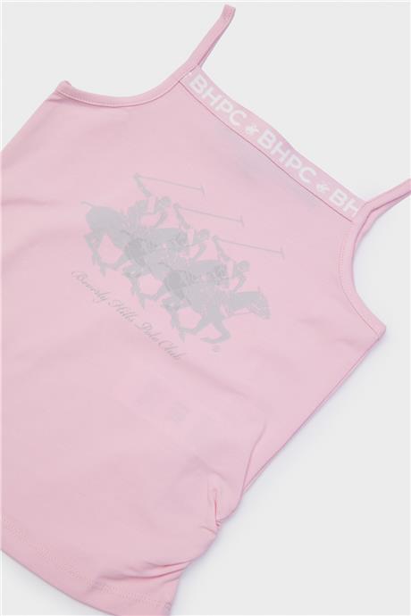 Beverly Hills Polo Club Kız Çocuk Pembe Atlet