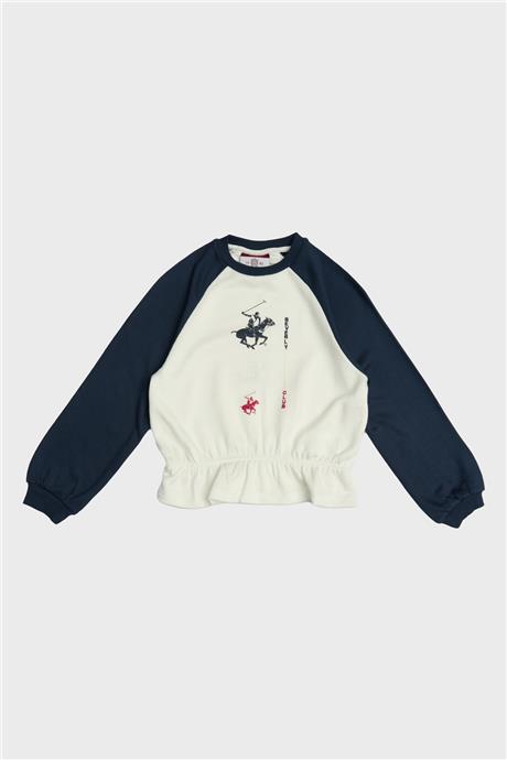 Beverly Hills Polo Club Kız Çocuk Renkli Sweatshirt