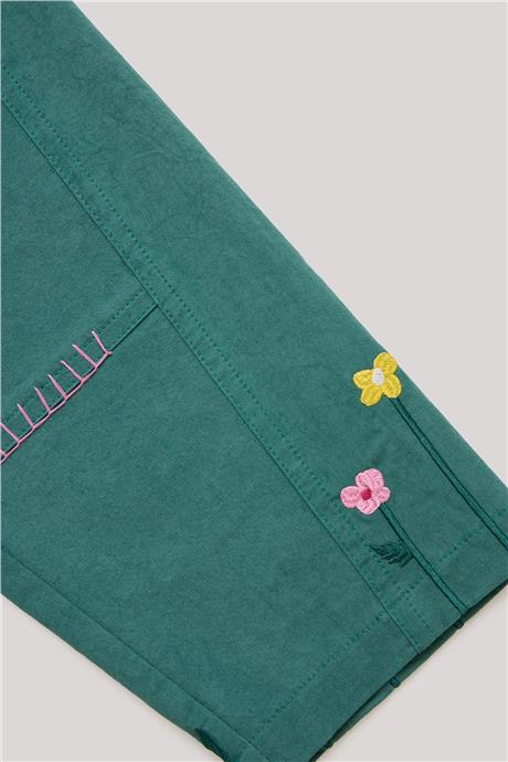 Beverly Hills Polo Club Kız Çocuk Yeşil Pantolon