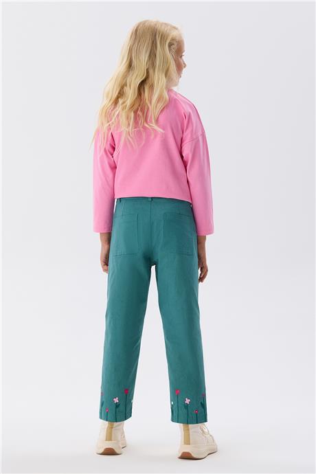 Beverly Hills Polo Club Kız Çocuk Yeşil Pantolon