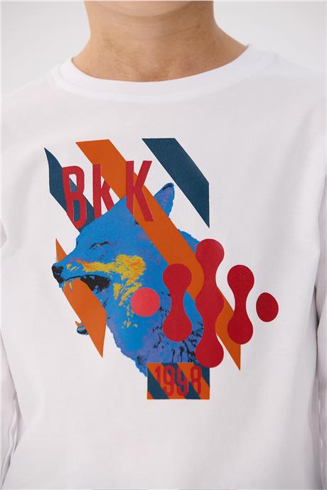 Bikkembergs Erkek Çocuk Beyaz T-Shirt