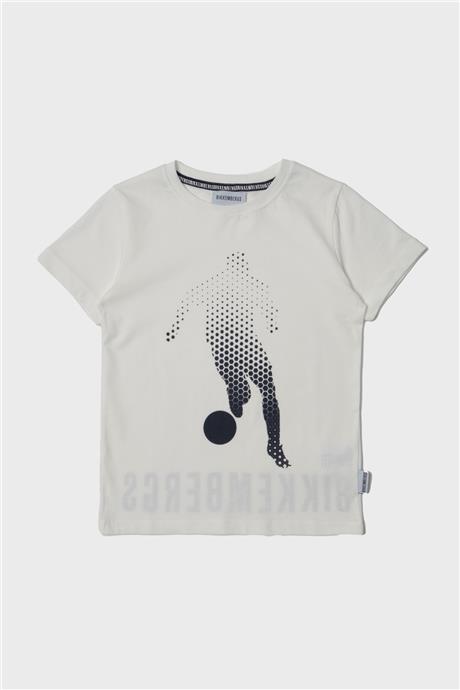 Bikkembergs Erkek Çocuk Beyaz T-Shirt