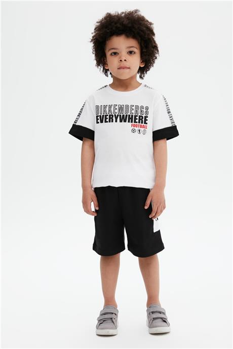 Bikkembergs Erkek Çocuk Beyaz T-Shirt