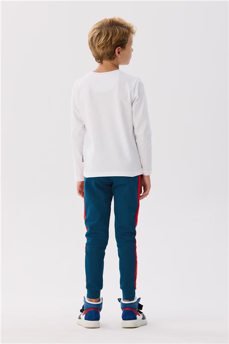 Bikkembergs Erkek Çocuk Beyaz T-Shirt