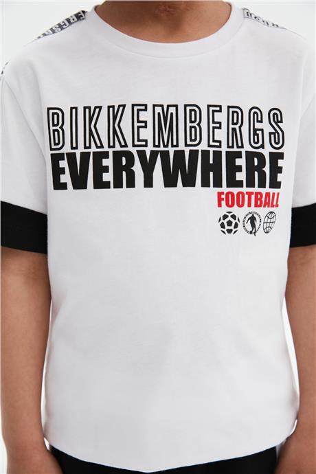 Bikkembergs Erkek Çocuk Beyaz T-Shirt