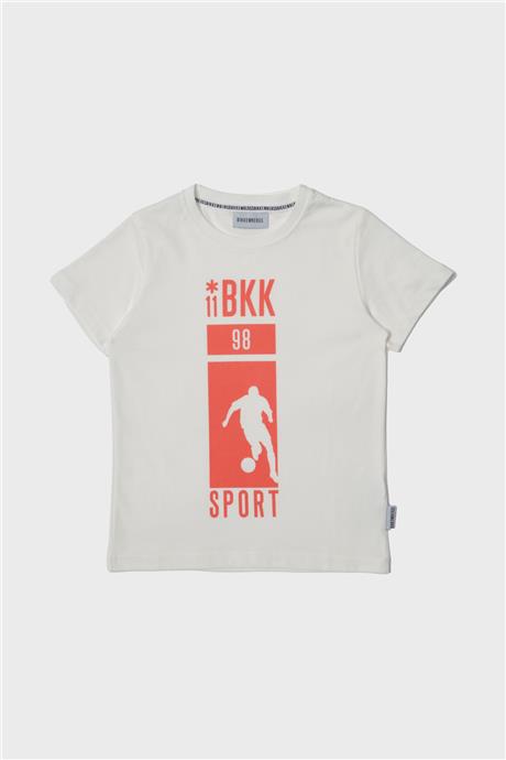 Bikkembergs Erkek Çocuk Beyaz T-Shirt