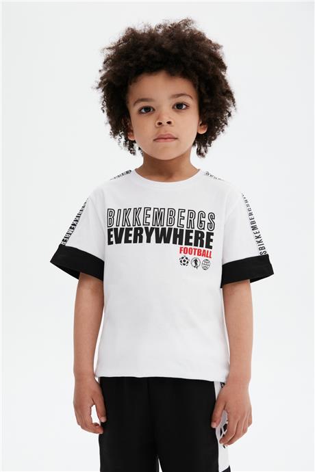 Bikkembergs Erkek Çocuk Beyaz T-Shirt