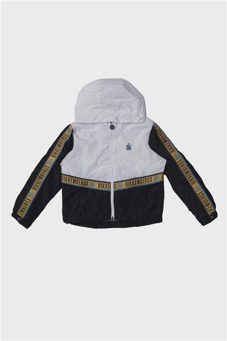 Bikkembergs Erkek Çocuk Beyaz Yağmurluk