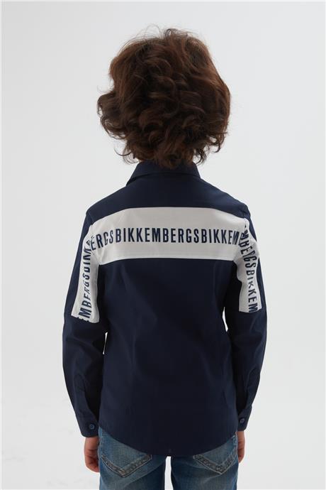 Bikkembergs Erkek Çocuk Lacivert Gömlek