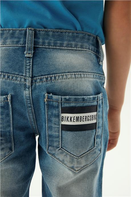 Bikkembergs Erkek Çocuk Mavi Pantolon