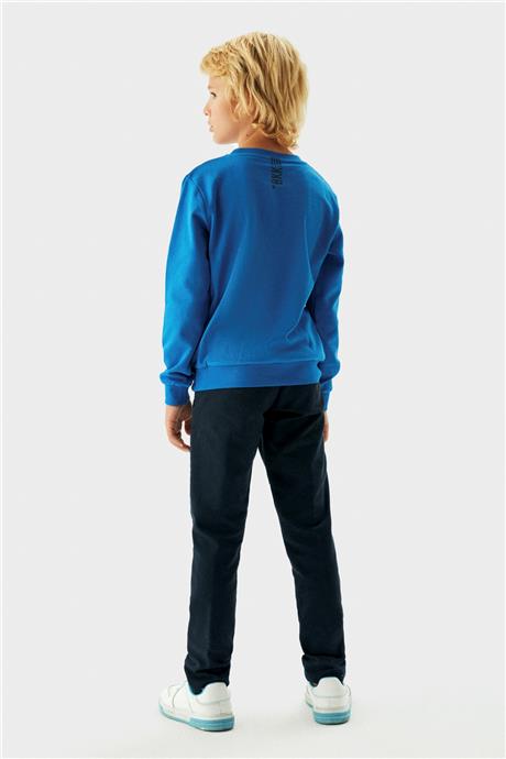 Bikkembergs Erkek Çocuk Mavi Sweatshirt