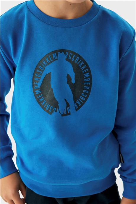 Bikkembergs Erkek Çocuk Mavi Sweatshirt