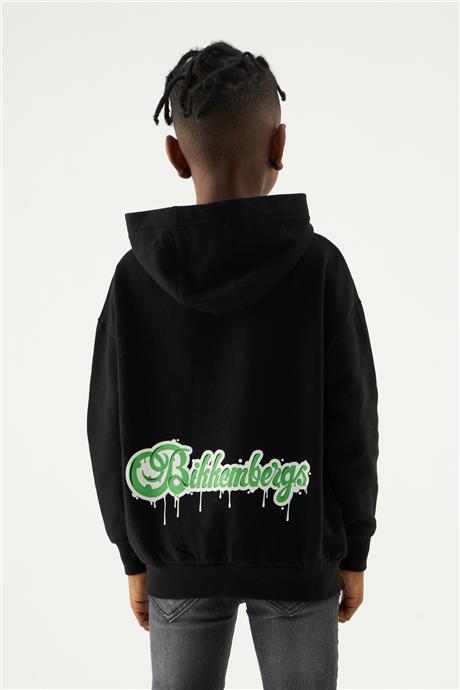 Bikkembergs Erkek Çocuk Siyah Sweatshirt
