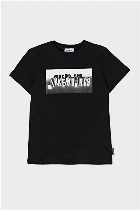 Bikkembergs Erkek Çocuk Siyah T-Shirt