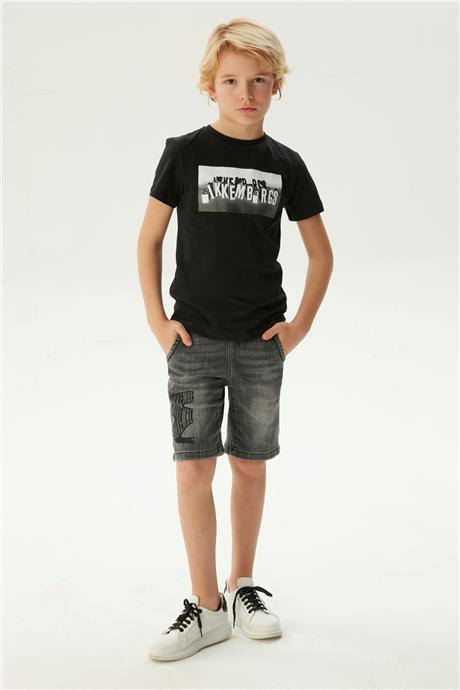 Bikkembergs Erkek Çocuk Siyah T-Shirt