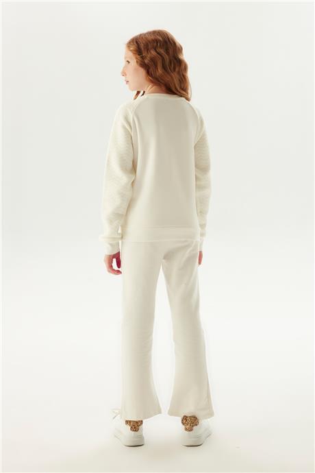 Fracomina Kız Çocuk Beyaz Sweatshirt