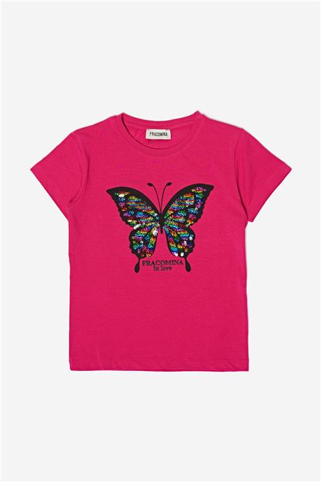 Fracomina Kız Çocuk Fuşya T-Shirt