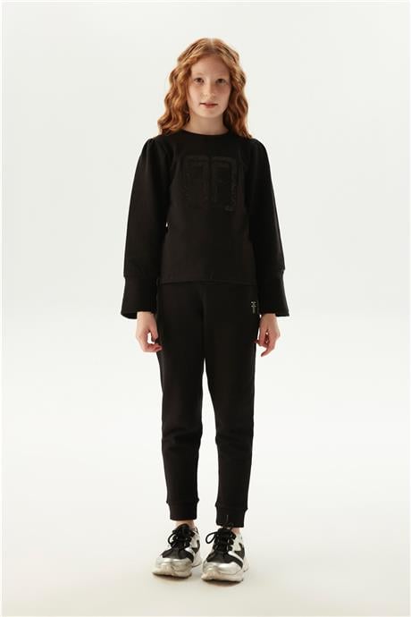 Fracomina Kız Çocuk Siyah Sweatshirt