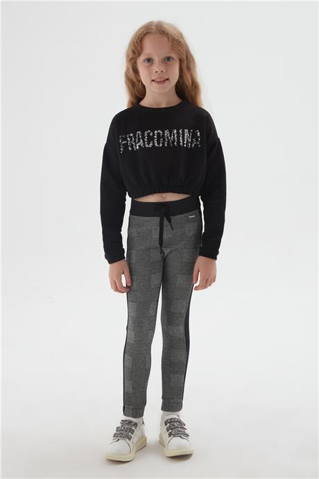 Fracomina Kız Çocuk Siyah Sweatshirt
