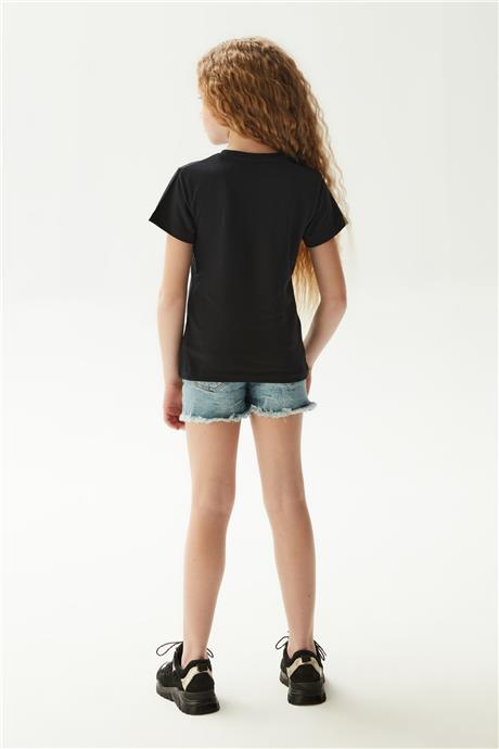 Fracomina Kız Çocuk Siyah T-Shirt