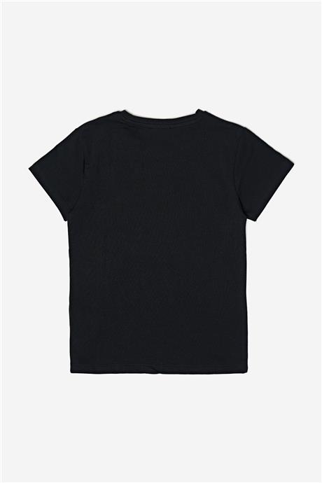 Fracomina Kız Çocuk Siyah T-Shirt