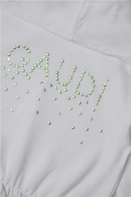 Gaudi Kız Çocuk Beyaz Sweatshirt
