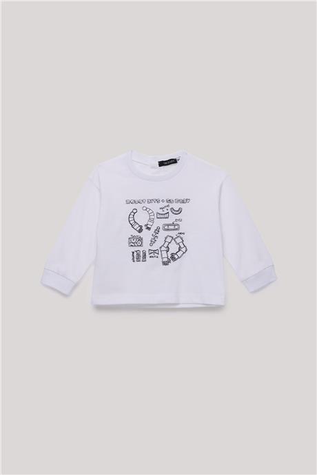 GB Baby Erkek Bebek Beyaz T-Shirt