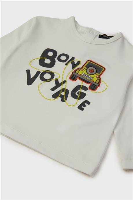 GB Baby Erkek Bebek Beyaz T-Shirt