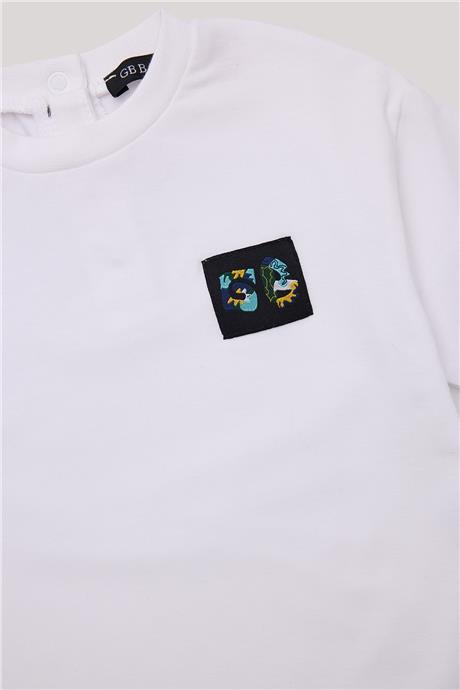 GB Baby Erkek Bebek Beyaz T-Shirt