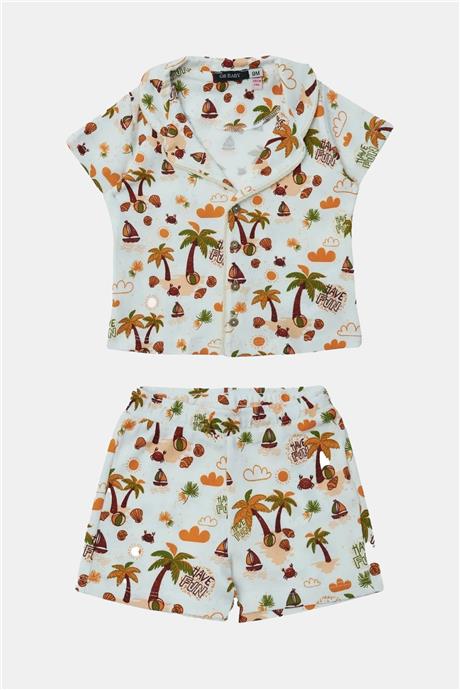 GB Baby Erkek Bebek Desenli Pijama Takım