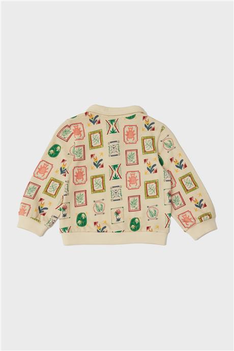 GB Baby Erkek Bebek Desenli Sweatshirt
