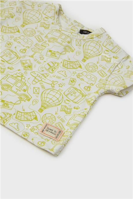 GB Baby Erkek Bebek Desenli T-Shirt