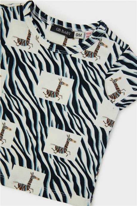 GB Baby Erkek Bebek Desenli T-Shirt