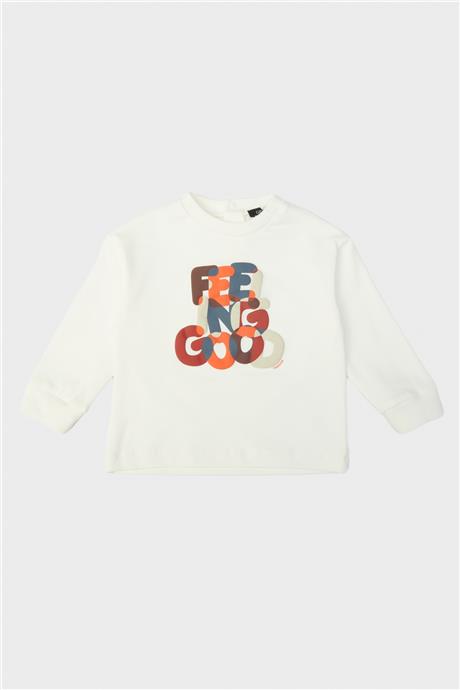 GB Baby Erkek Bebek Ekru Sweatshirt
