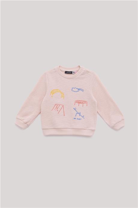 GB Baby Erkek Bebek Ekru Sweatshirt