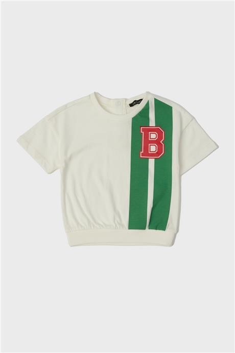 GB Baby Erkek Bebek Ekru T-Shirt