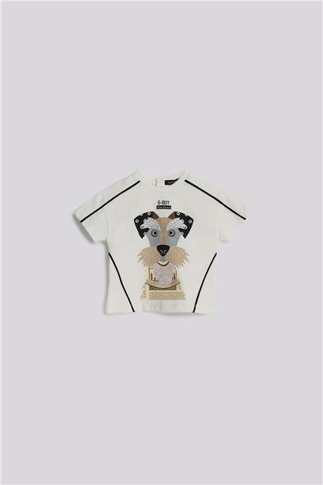 GB Baby Erkek Bebek Ekru TshirtGB Baby Erkek Bebek Ekru Tshirt