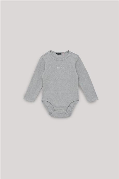 GB Baby Erkek Bebek Gri Body