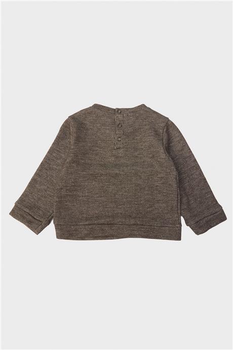 GB Baby Erkek Bebek Kahve Sweatshirt