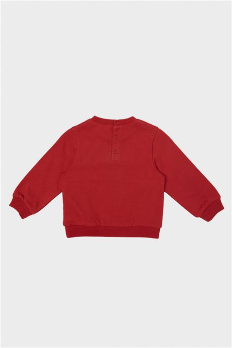 GB Baby Erkek Bebek Kırmızı Sweatshirt
